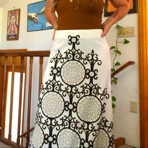 70s vintage maxi skirt
